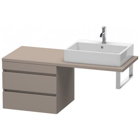 Duravit DuraStyle meuble bas pour console, 2 tiroirs, 600mm, Couleur (avant/corps): Décor basalte mat - DS533804343