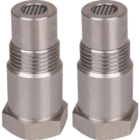 2 PCS Rallonges de Capteur Détrompeur Lambda, 46,5mm Capteur D'Oxygène, D'Oxygène Pour Extender Entretoise, Filtre Detrompeur Sonde Lambda, Pour Voitures Moteur Les Systèmes D'Echappement M18 x1.5 (1/5)