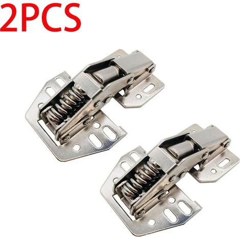 (2 pièces) Charnières à charnière relevable pour porte de placard, de caravane ou de camping-car, compatibles avec les portes de meubles de cuisine à cadre apparent. (1/5)
