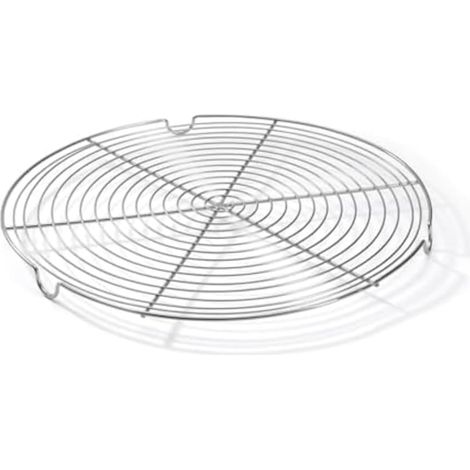 1 Grille Ronde Inox, 3 Pieds, Diamètre 32 Cm, Pour Cuisson Et Pâtisserie