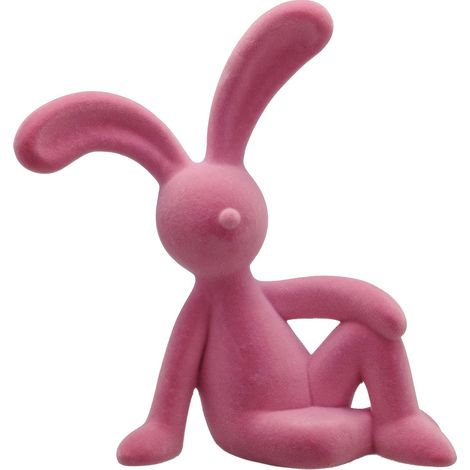 GASPER CREATIV home Osterhase JEFFREY L Rosa sitzend 28 x 38 cm - Kunststoff