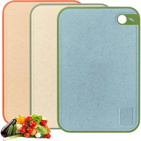 Tagliere Cucina Antiscivolo Carne Verdure 3 Pezzi 35x23 cm (1/5)