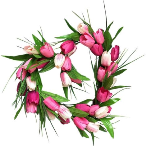 Guirlande Forme de Cœur Décorative pour Mariage Fête et Maison Couronne Suspendue Réaliste pour Porte Mur et Fenêtre Décor Floral et Réutilisable (1/5)