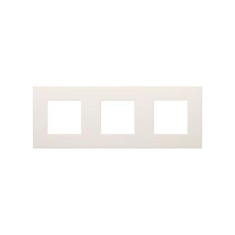 PLAQUE DAHLIA 3 POSTES H/V IVOIRE GEWISS GW35903AY