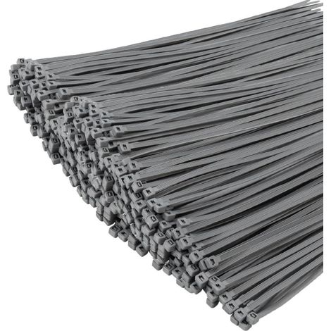 Kabelbinder 1000 Stück Selbstsichernd 22kg 300mm x 4.8mm Grau (1/5)