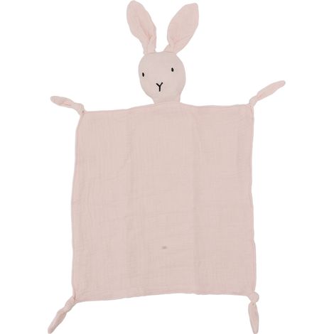 Weiche Babydecke aus weicher Baumwolle mit Hasenmotiv, eine reizende Decke zum Einkuscheln Ihres Babys, rosa. (1/5)