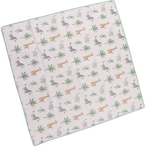 Tapis de jeu pour bébé antidérapant, imperméable, jolis motifs, tapis de sol pour chaise haute (1/5)