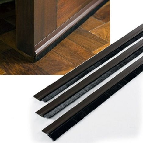 Pvc Underlay Brush 1m Brown Adhesive Cold Weather Protection Door Windows