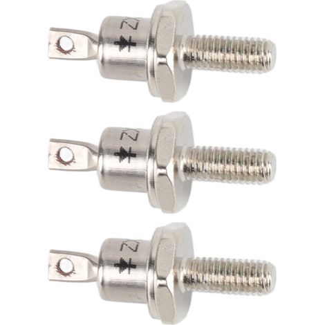 Lot de 3 diodes redresseuses spirales 25 A en fer haute dureté, module redresseur spiralé de remplacement pour cathode de générateur (1/5)