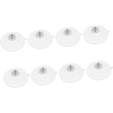 Lot de 8 ventouses transparentes avec filetage pour meubles, adhérence (1/5)