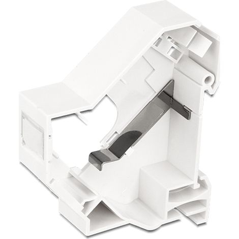 Delock keystone mounting for din rail shielded