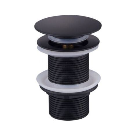 FENOPLASTICAPromotion Bonde de Vidage Pop Up, Bonde Pop Up Sans Trop Plein, Universel Bonde de Lavabo Pop Up, Bonde Lavabo, Bonde de Vidange Lavabo, Bonde Découlement Noir pour Lavabo et Lavabo (1/4)