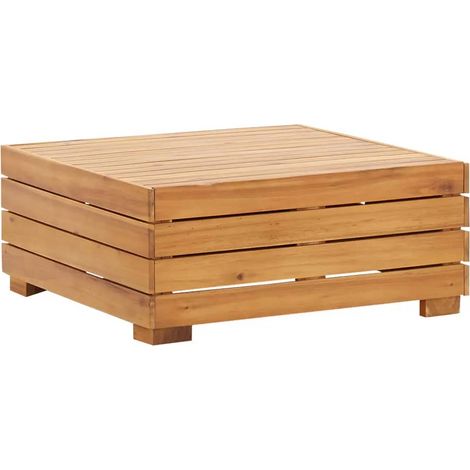 Maison Exclusive - Gartentisch und Hocker mit Kissen Massivholz A
