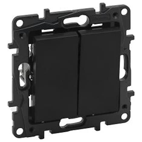 NILOE STEP INTERRUPTEUR DOUBLE POUR ESCALIER NOIR LEGRAND 863508