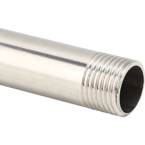 Raccord de tuyau fileté en acier inoxydable pour plomberie, gaz, tige d'extension filetée mâle G1/2 de 30 cm (1/5)