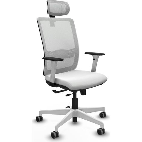 Piqueras y Crespo Silla Haches blanca confortable de oficina (1/3)