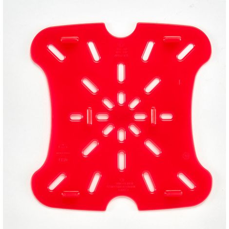 Boite carrée FP 6/8 rouge - Lot de 6 - Cambro