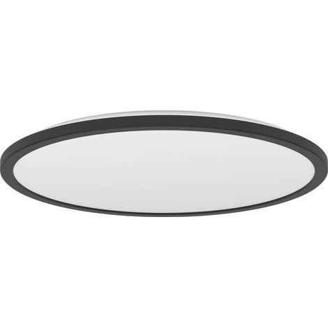 Eglo LED Deckenleuchte Rovito-R schwarz Ø 50 x 3 cm warmweiß-kaltweiß dimmbar (1/3)