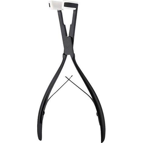 Pince à extensions de cheveux à bandes adhésives, en acier inoxydable, pour surfaces plates. (1/5)