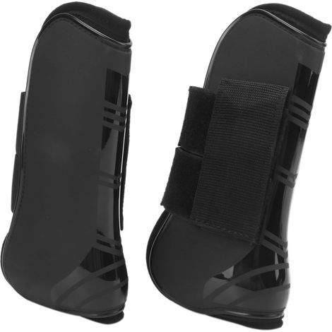 Lot de 4 guêtres de protection pour tendons de cheval, légères et réglables, pour le saut d'obstacles. Ensemble de 2 guêtres pour les membres antérieurs (taille M). (1/5)