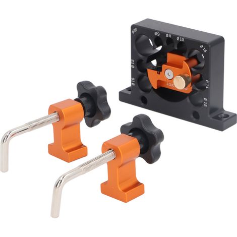 Kit gabarit pour chevilles – perçage 8-20mm – réglable, pour fraisage tiges rondes, avec clip et lame carbure (1/5)