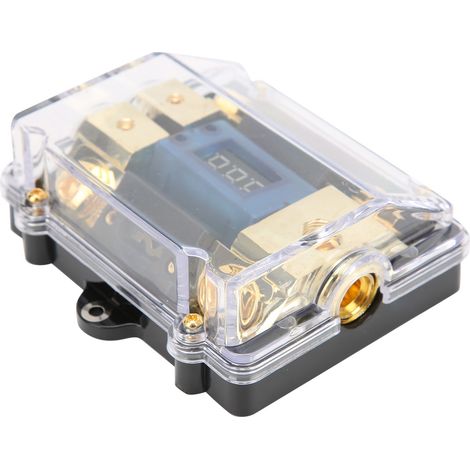 Support de fusible auto universel 100A LED numérique 1 entrée 2 sorties pour amplificateur audio (1/5)