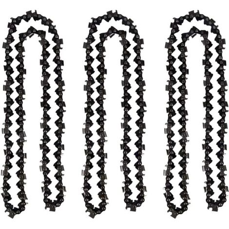 Lot de 3 Chaîne de tronçonneuse de 50 cm 0.325" 1,5 mm 76 maillons d'entraînement - compatible avec Timberpro 62CC, Hyundai et autres
