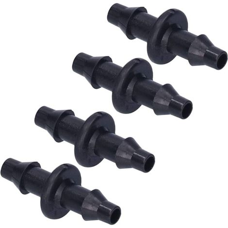 Bardusch A 100 pièces Tuyau Arrosage Goutte à Goutte 4/7mm Connecteurs Barbelés à 2 Voies 1/4'' pour Tuyau d'arrosage de Jardin (1/5)