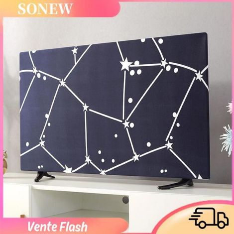 Housse Television - Polyester Haute Densite - Protection Antipoussiere Et Imperméable - Pour Ecrans LCD LED Plats Muraux Ou Courbes Jusqu A 32 Pouces - 1 Piece (1/5)