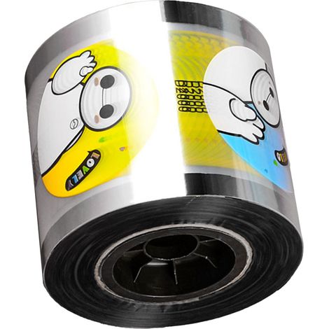 Film de scellage jetable épais pour gobelets, rouleau de 2000 pièces, transparent, motif personnages de dessins animés mignons, idéal pour les machines à sceller les cafés.