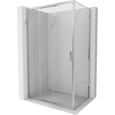 Mexen Exo-3S duschkabine schiebbar 80 x 85 cm, transparent, chrom - 8153-080-085-01-00 (1/5)