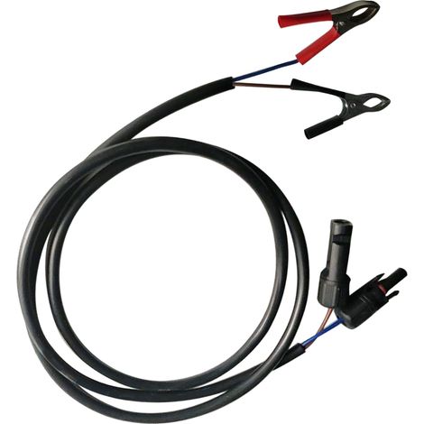 Câble connecteur pour panneau solaire 1m étanche PVC raccord rapide avec pinces batterie pour système solaire et batterie solaire (1/5)