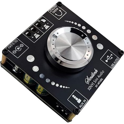 Carte amplificateur Bluetooth 100W + 100W 5.0 canaux, Plusieurs méthodes d'entrée Bluetooth + AUX + entrée USB (1/5)