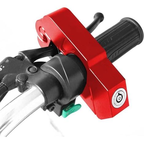 Lucchetti per manubrio di moto, antifurto per manubrio, lucchetti per fuoristrada/ciclomotori, adatti per scooter e mountain bike. (1/3)