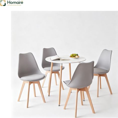 Rechteckiger Esstisch aus grauem Kunststoff 120 x 70 x 75 cm HOMAIRE (1/5)
