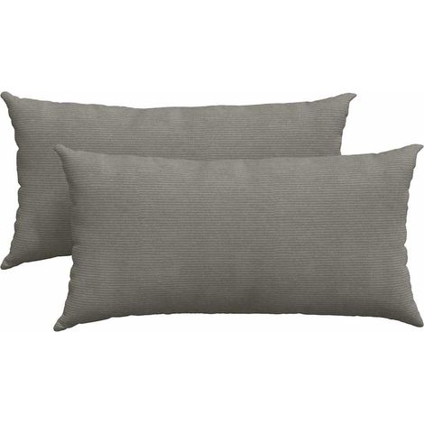 Maison Exclusive - Cojines de sofá 2 pcs Gris Claro 80 x 40 cm Te
