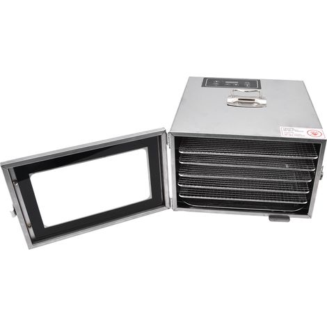 Déshydrateur alimentaire 400 W en acier inoxydable, 6 plateaux, séchoir électrique pour fruits et légumes, prise britannique 220 V (1/5)