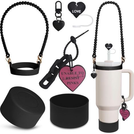 Becherzubehör – Passend für Stanley-Becher (30/40 oz) – Wie abgebildet – Strohhalm und Becher nicht enthalten – 5 Zubehörteile – Shuanshi-Becher (1/3)