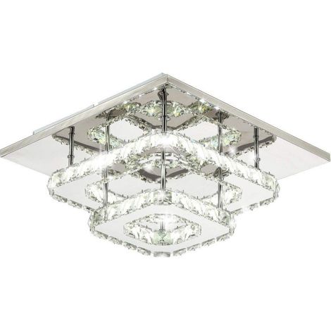 PLAFONIERA CRISTALLO 24W QUADRATO APP409-C APP410-C LED