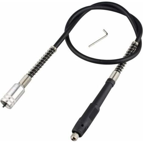 Flexible perceuse Tige extension Mandrin sans clé Compatible Outil accessoire de fixation pour Dremel Outil rotatif (1/4)