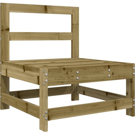 Garten-Mittelsofa Kiefernholz Imprägniert vidaXL