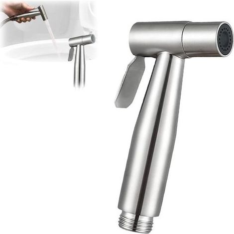 Bidet Portable pour Toilettes, Pulvérisateur d'Hygiène Intime Argenté, Facile à Utiliser et Hygiénique (1/5)