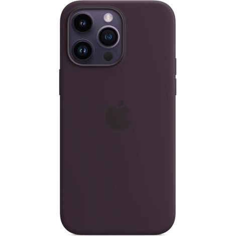Étui en silicone Apple avec MagSafe pour iPhone 14 Pro Max, couleur sureau [NX]