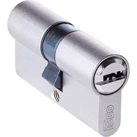 CILINDRO EUROPEO ISEO R6 PLUS """82R60.30.30.9C""" MM 30-30 NICHELATO