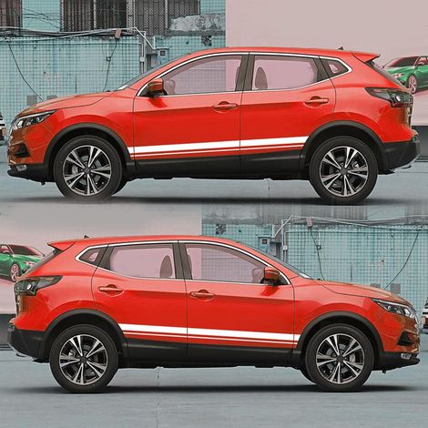 Universal Striped Door Sticker for Trucks and SUVs (1/5)