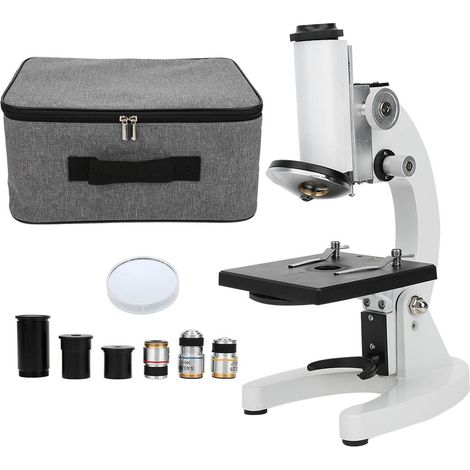 Microscope Monoculaire XSP-640X Oculaires WF16X WF10X Grossissement 40X-640X Platine Mécanique (1/5)