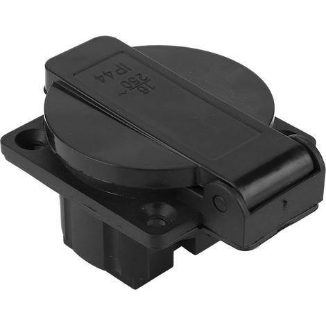 Prise industrielle étanche noire de style allemand pour générateur 250 V 16 A (1/5)