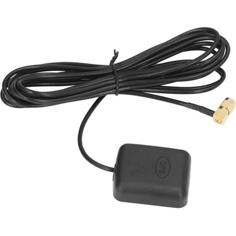 Antenne GPS Active 25dBi Étanche avec Connecteur SMA Coudé pour Navigation Véhicule et Annonceur d'Arrêt de Bus