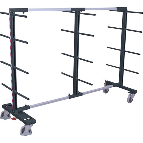 VARIOfit Tragarmwagen zweiseitig 840-3200mm breit Anthrazitgrau RAL 7016 (1/4)