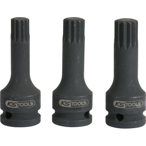 Kstools – Douille à chocs XZN M16 75mm – Acier chrome-molybdène – Normes DIN 3121 et ISO 1174 – Pour machines à visser puissantes (1/4)